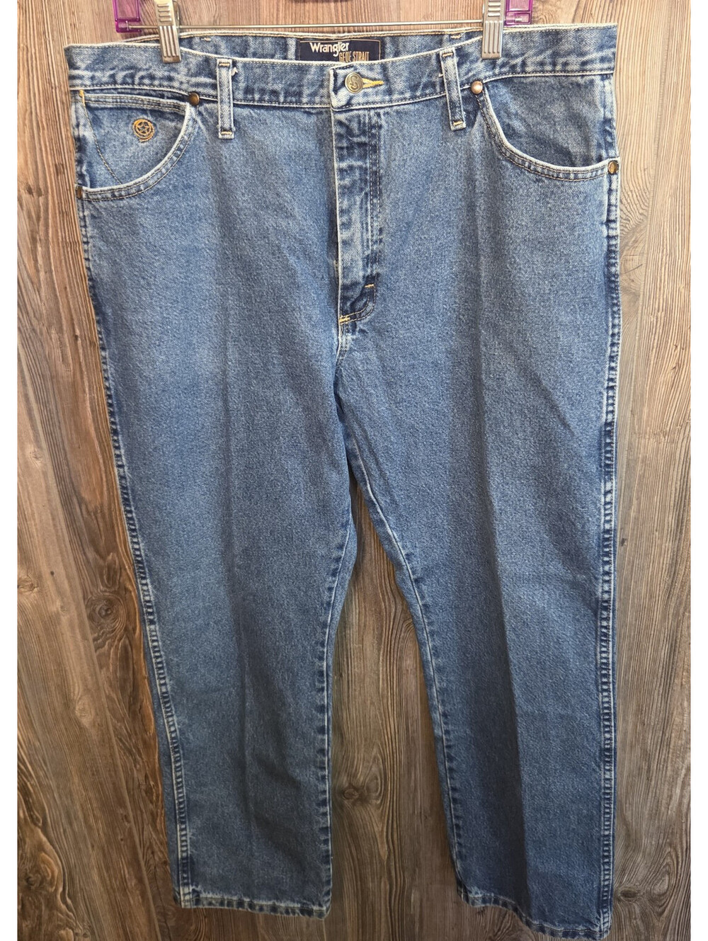 Wrangler George Strait Country Collection Jeans Mens 38x32 Straight Leg Rodeo